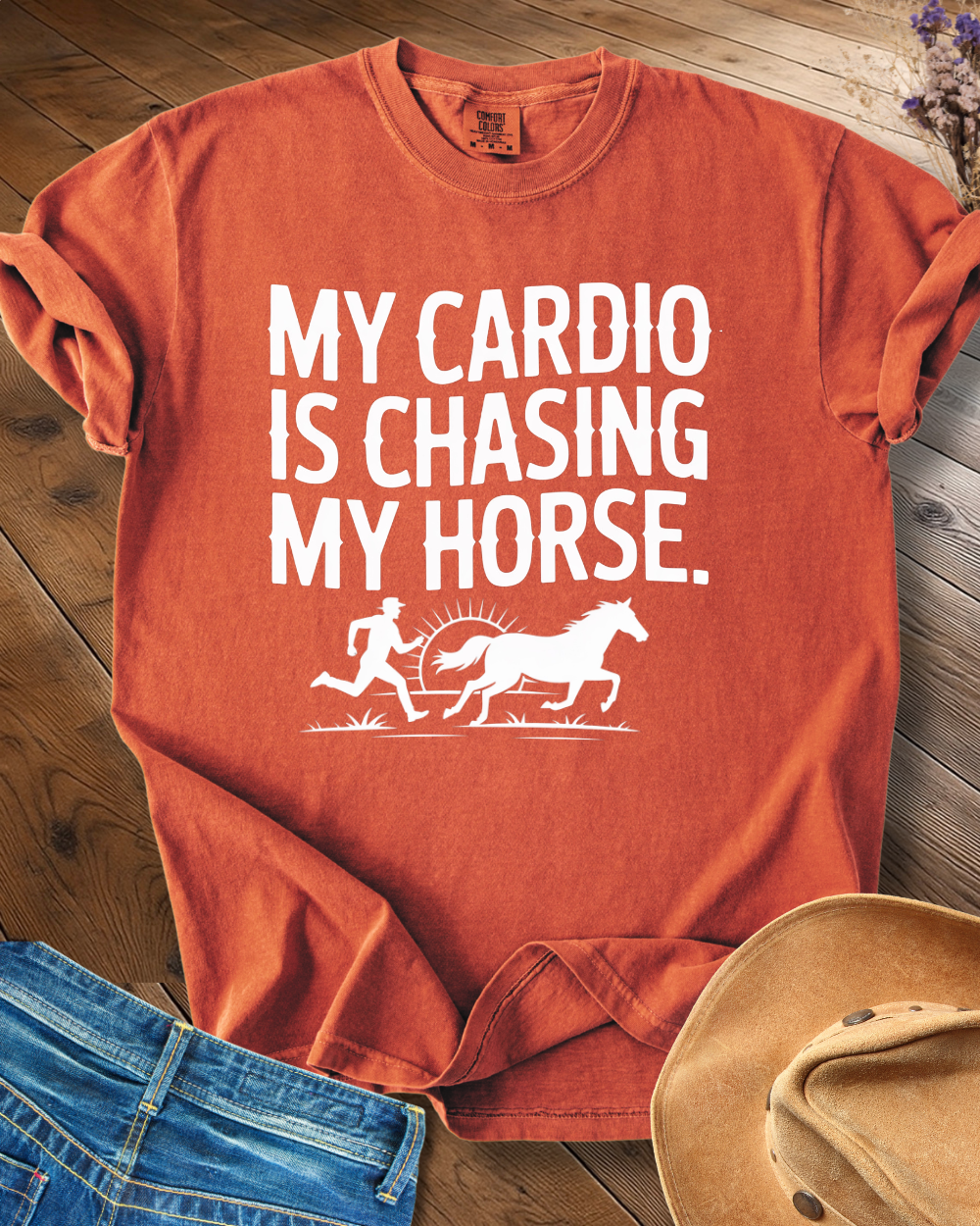 My Cardio Is Chasing Horses T-shirt