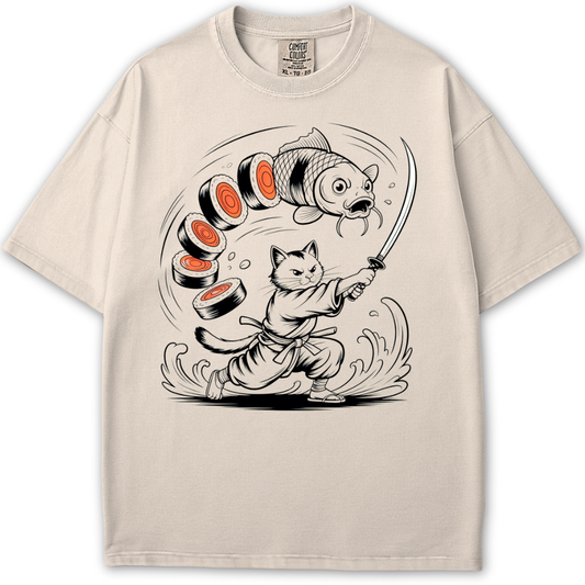Neko vs. Koi Tee
