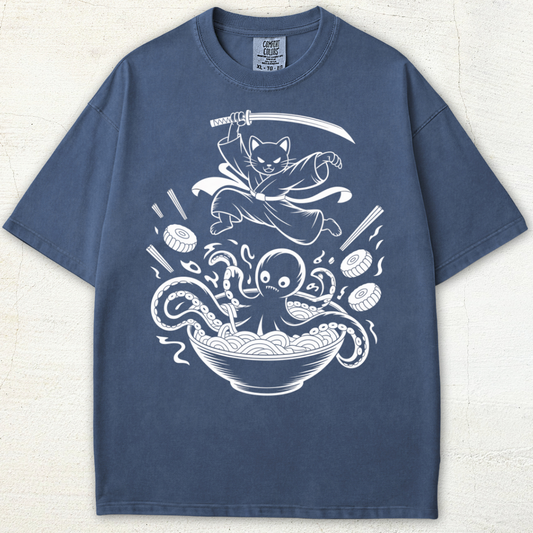 Neko vs Tako: Ramen Wars Tee