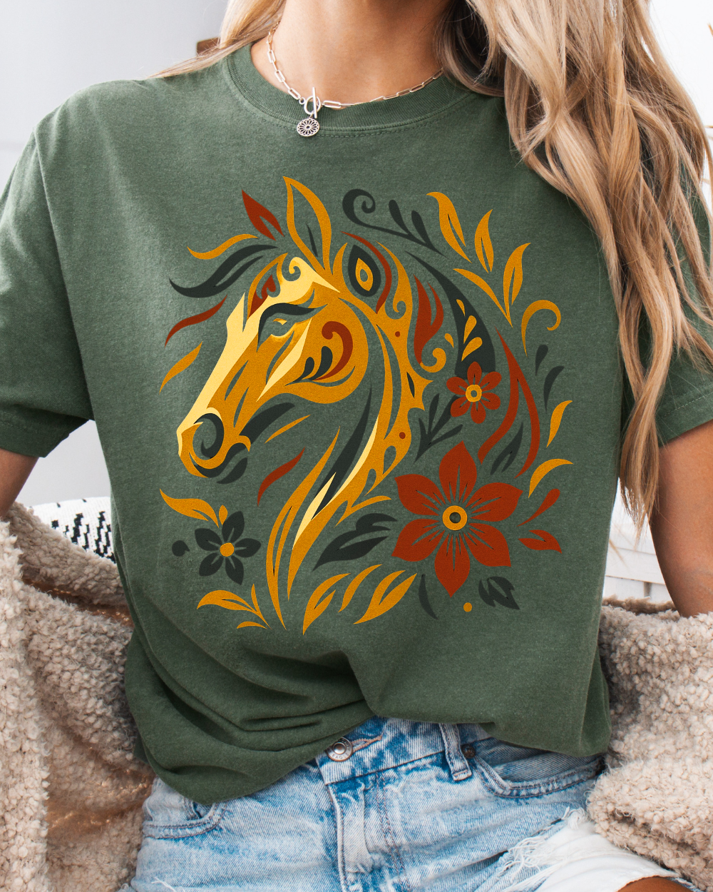 Blossoms & Bridle Tee