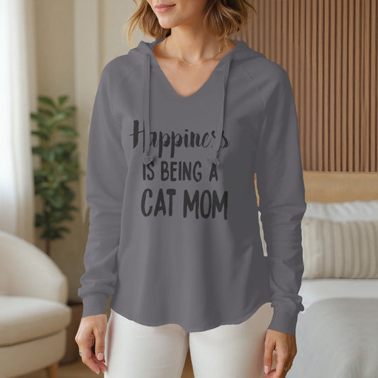 Womens Lightweight Wash Hooded Sweatshirt