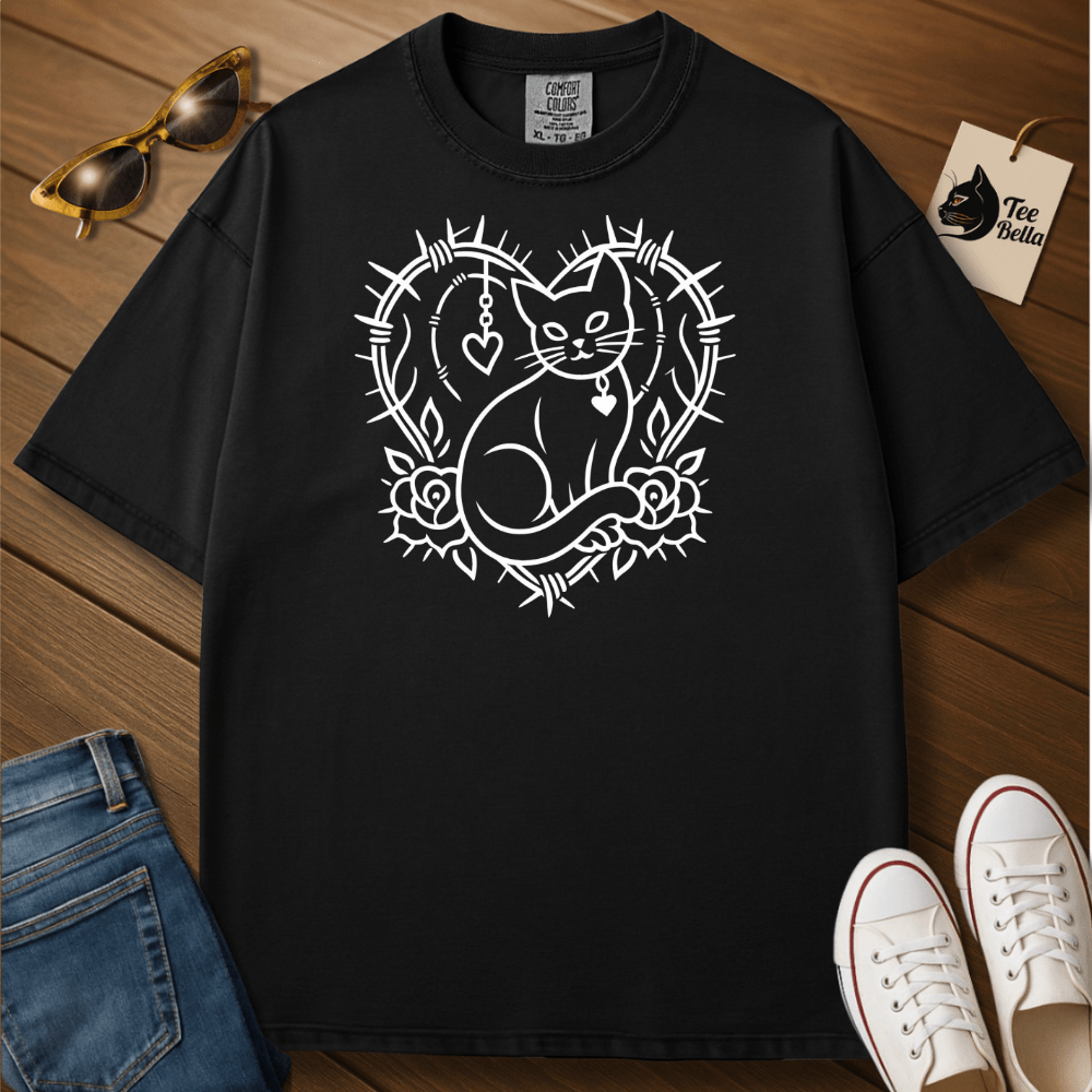 Cat Roses Tee