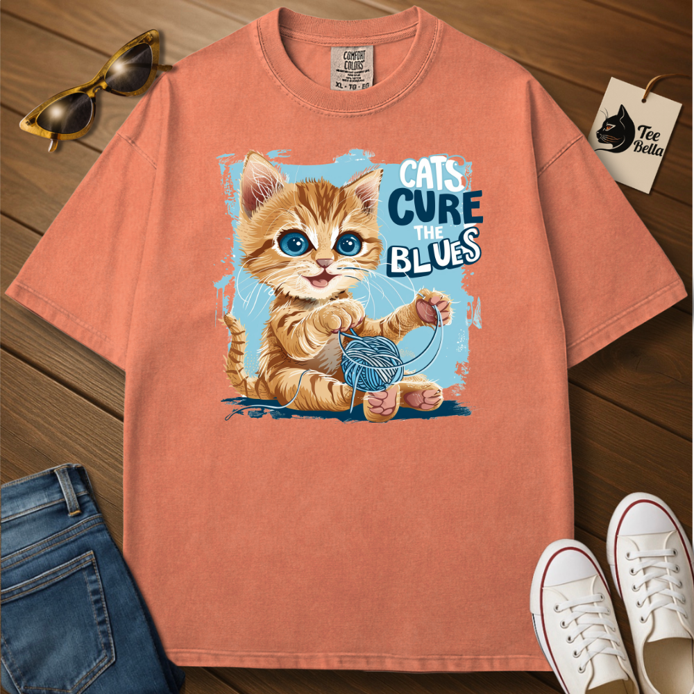 Cats Cure the Blues Tee
