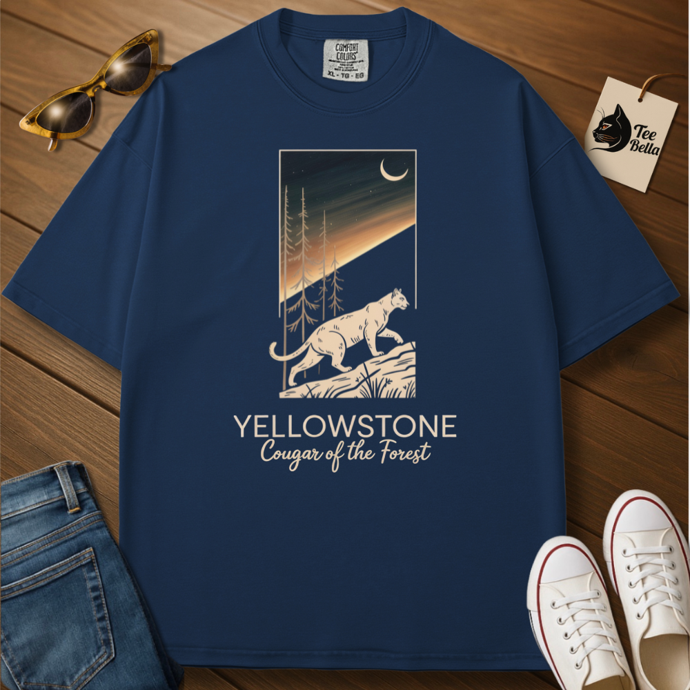 Cougar of the Forest, Yellowstone Tee