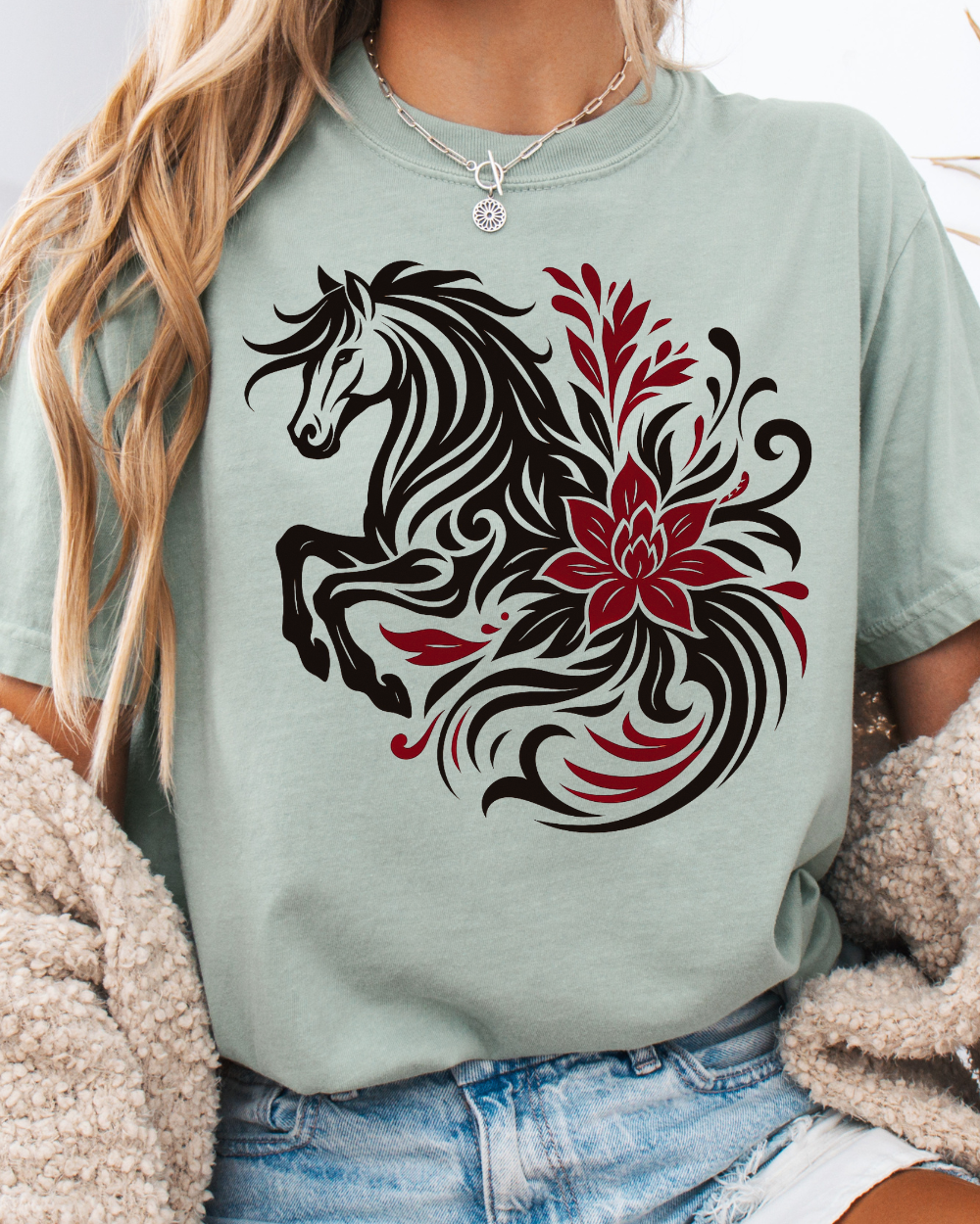 Wild Petal Horse Tee