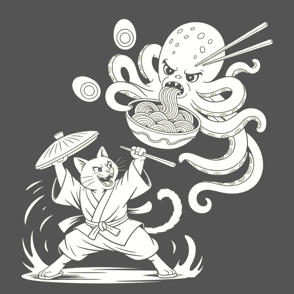 Neko vs Tako Tee