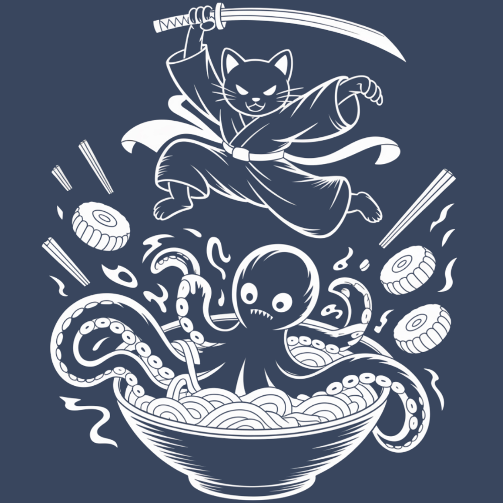 Neko vs Tako: Ramen Wars Tee