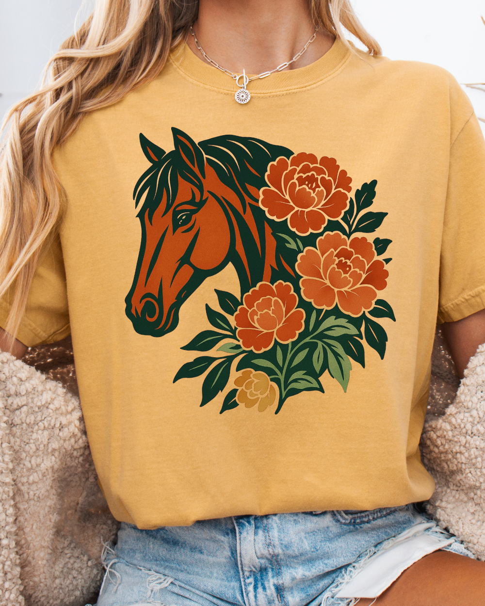 The Floral Mustang Tee