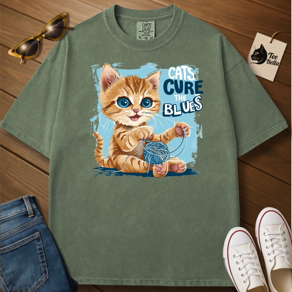 Cats Cure the Blues Tee