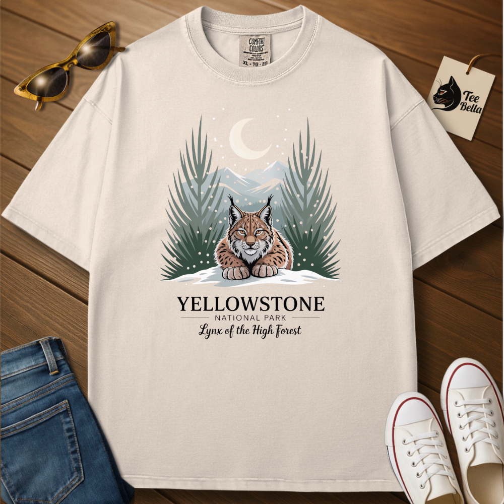 Lynx on Yellowstone Tee