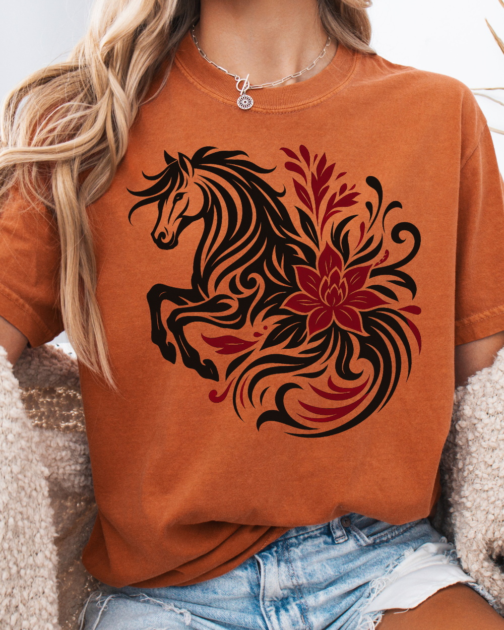 Wild Petal Horse Tee