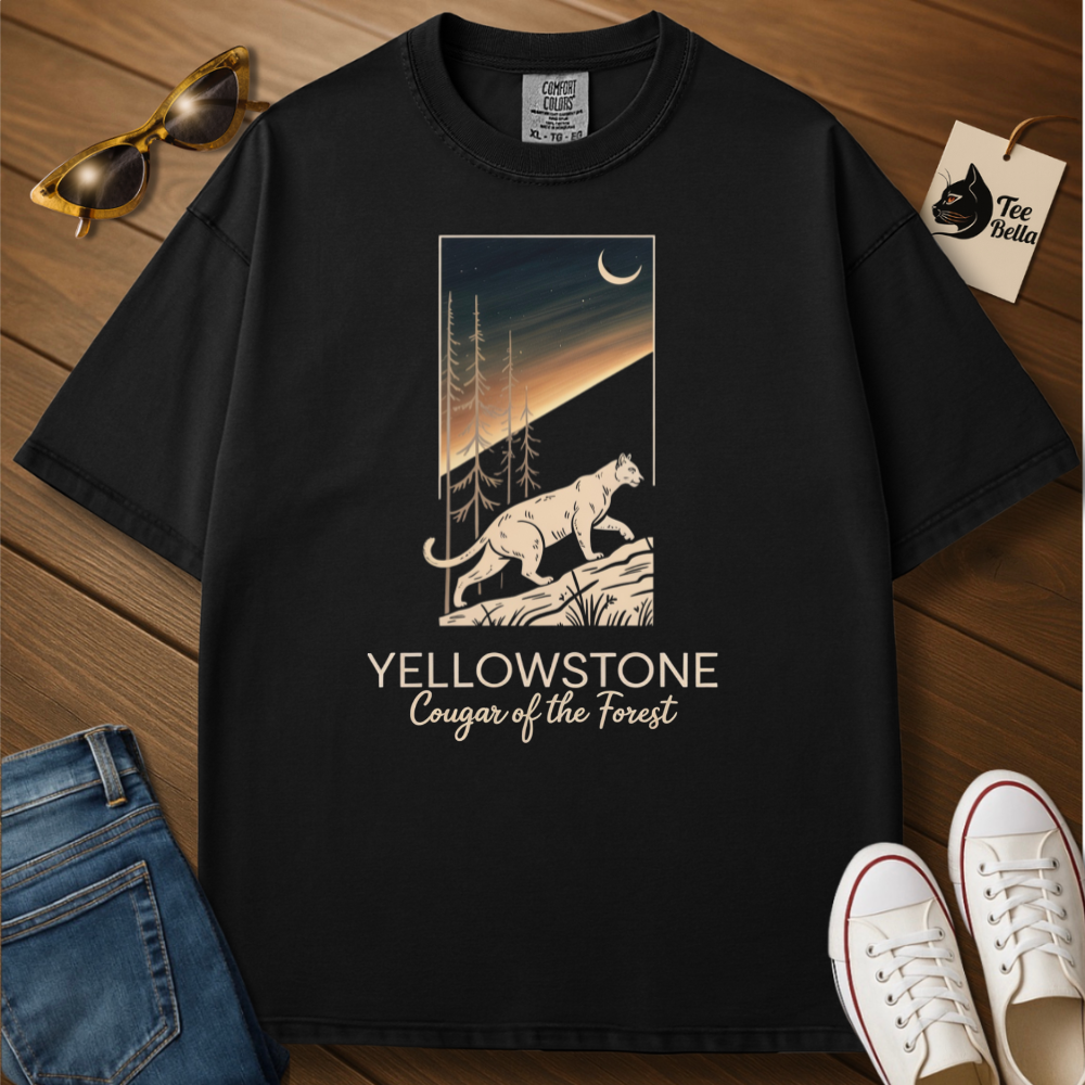 Cougar of the Forest, Yellowstone Tee