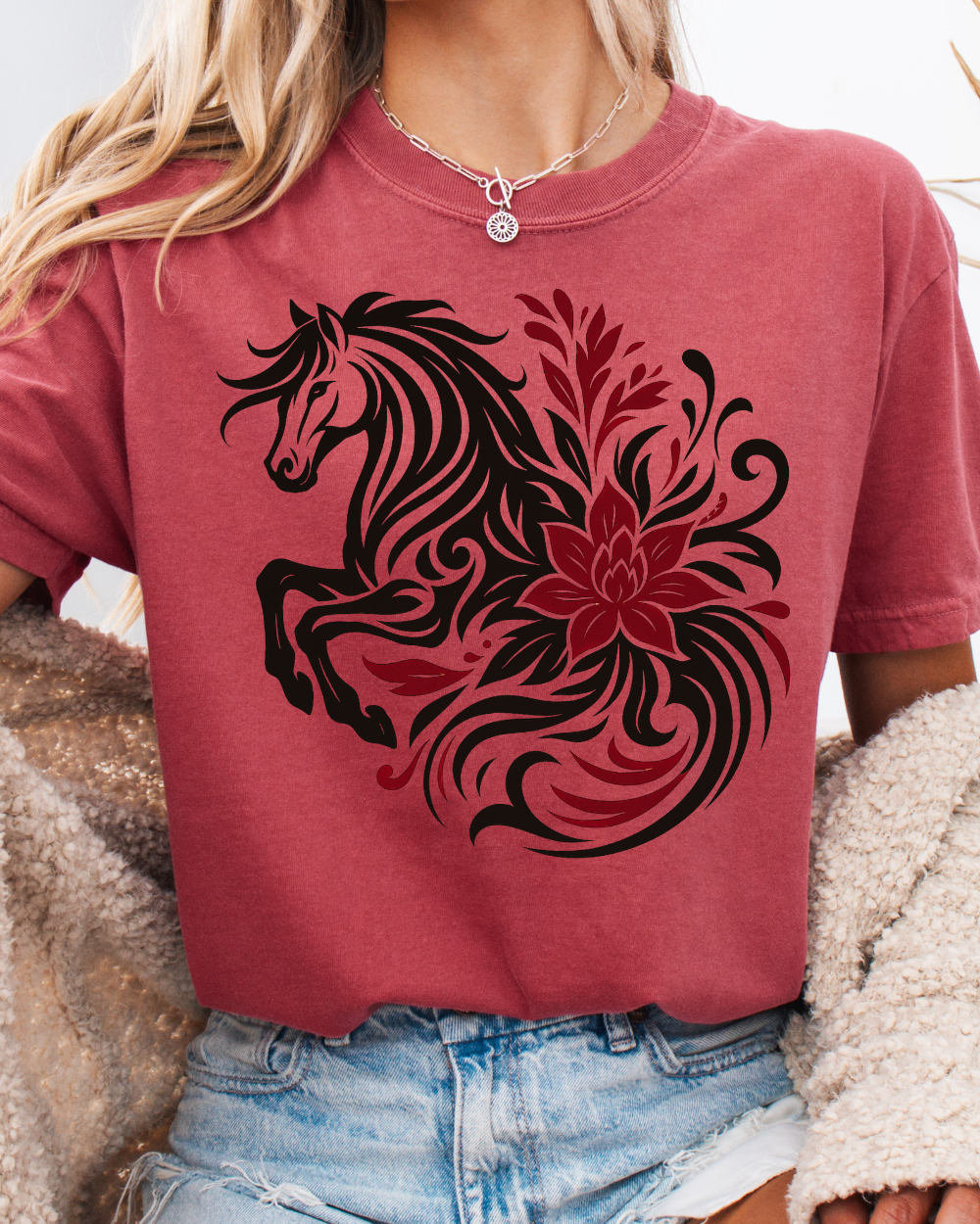 Wild Petal Horse Tee