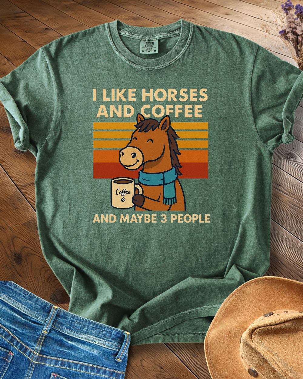 I Like Horse and Coffee T-shirt