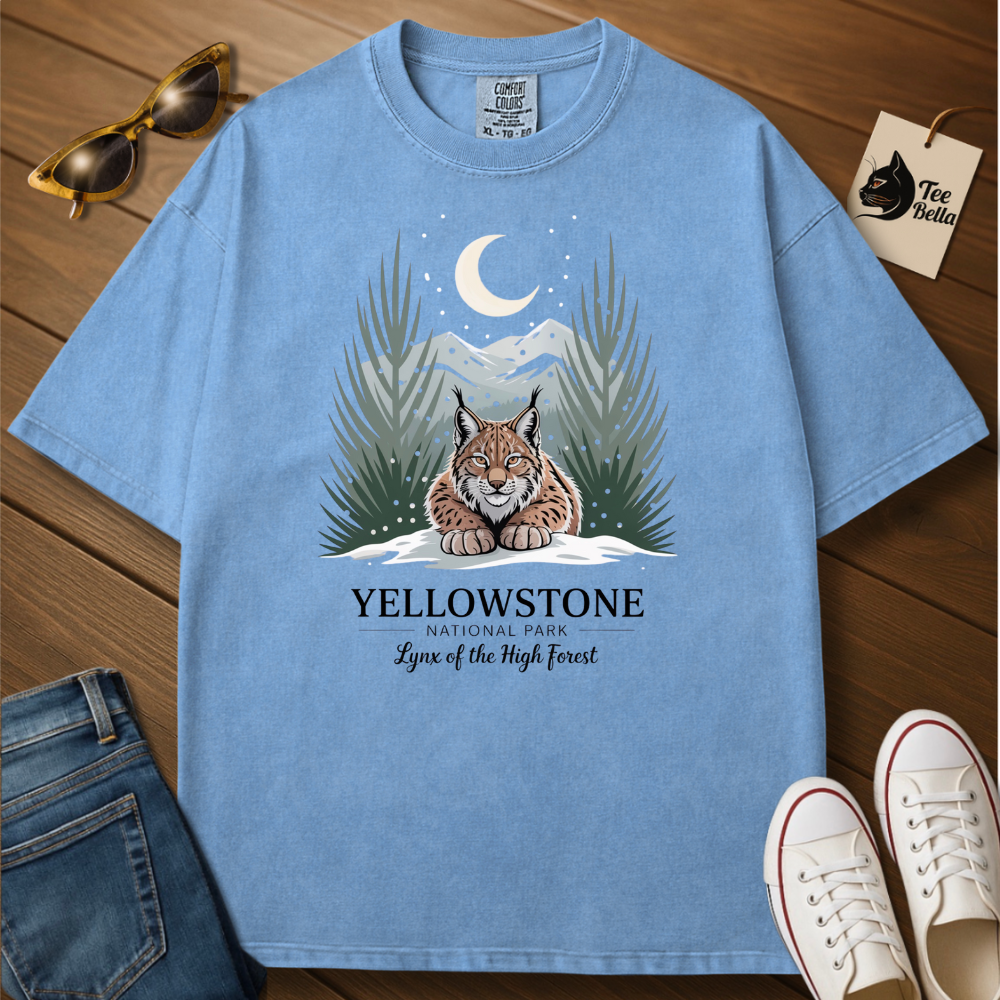 Lynx on Yellowstone Tee