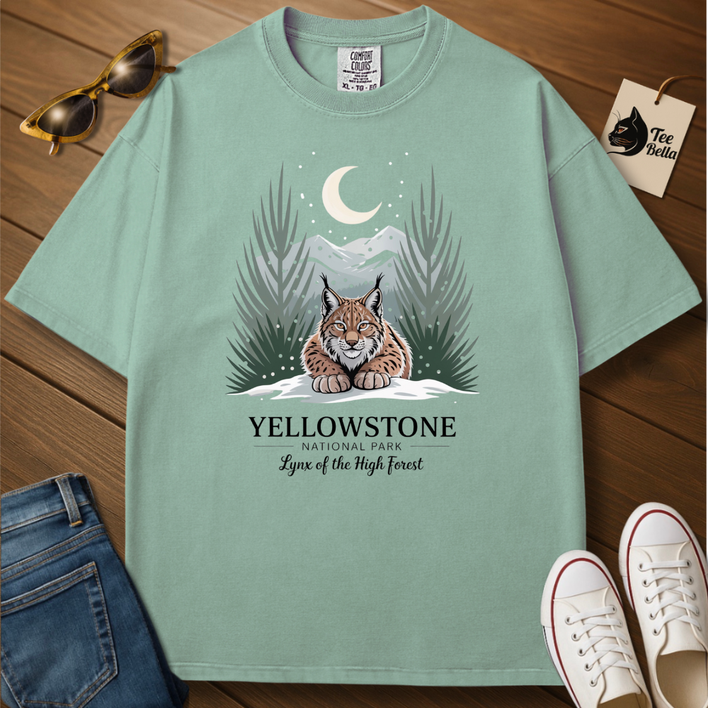 Lynx on Yellowstone Tee