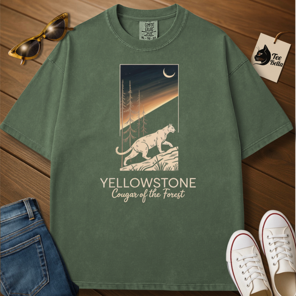 Cougar of the Forest, Yellowstone Tee