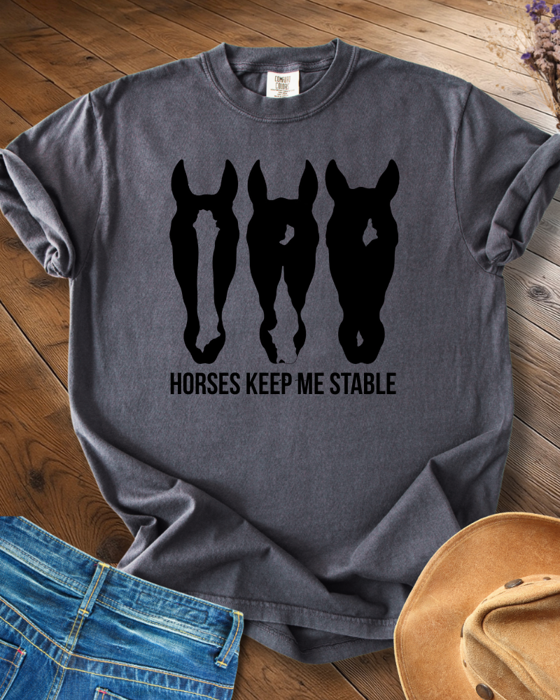 Horses Keep Me Stable T-shirt