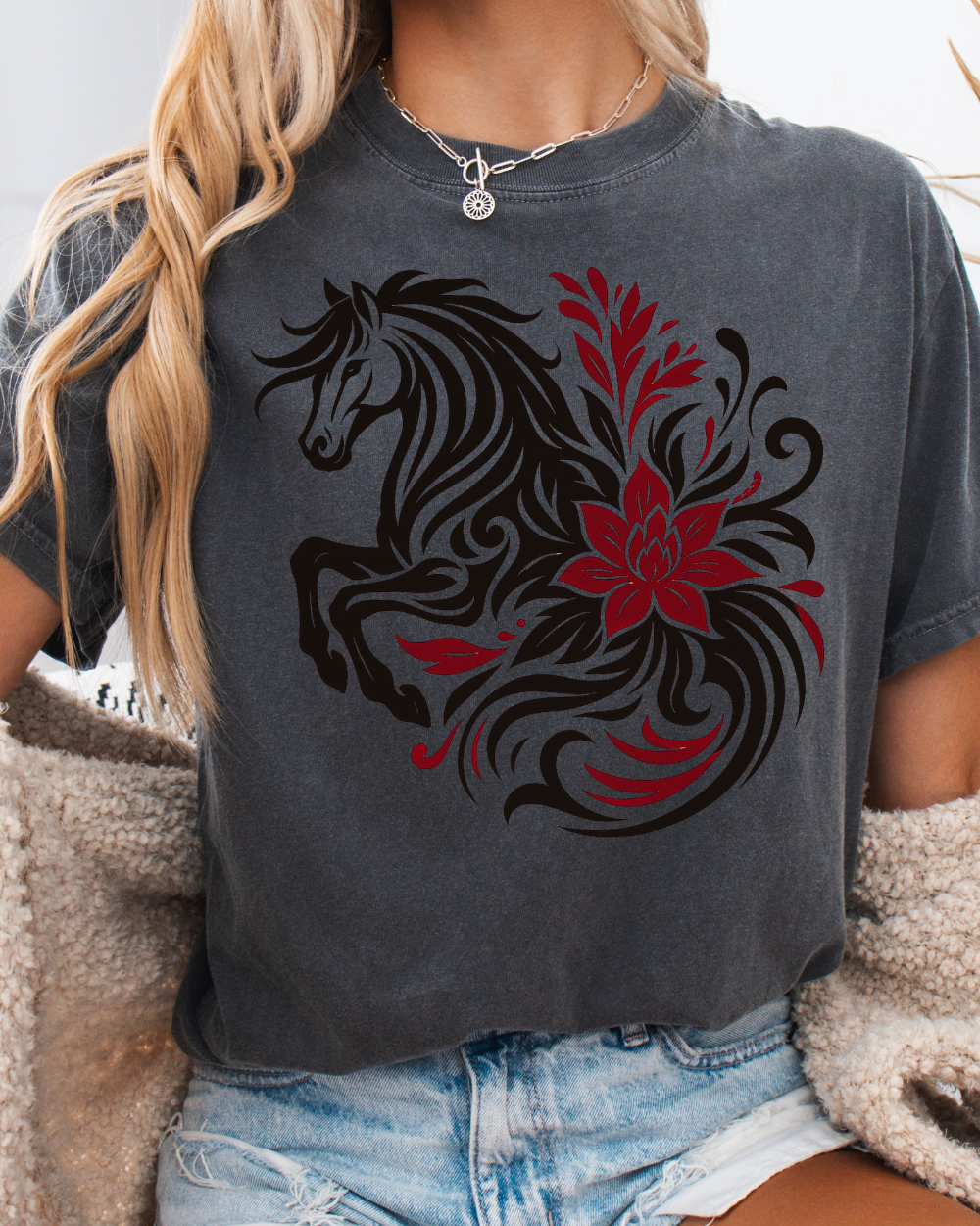 Wild Petal Horse Tee