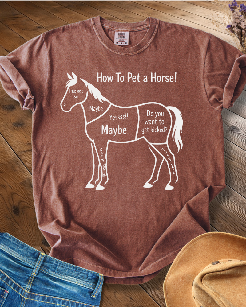 How to Pet a Horse T-shirt