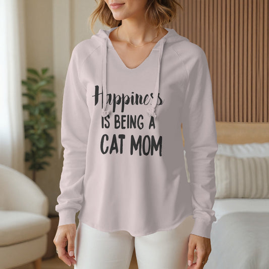 Womens Lightweight  Wash Hooded Sweatshirt