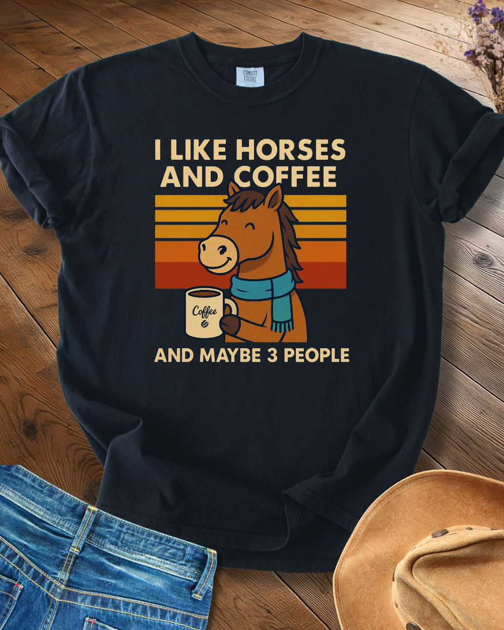 I Like Horse and Coffee T-shirt