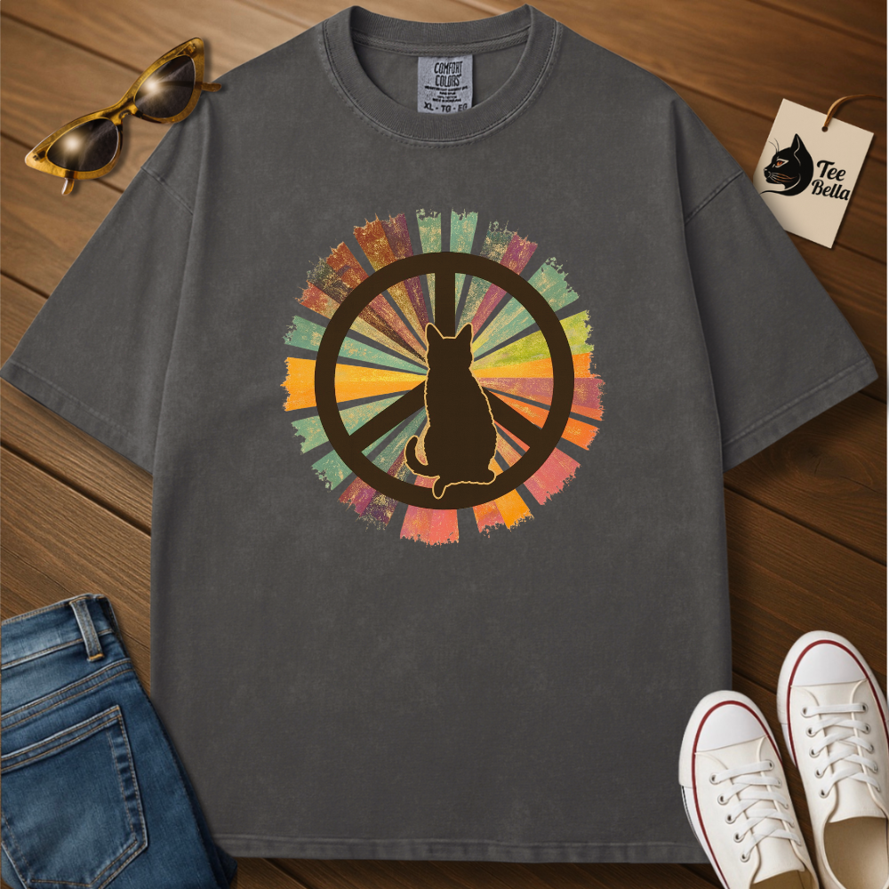 Peace, Love & Whiskers Tee