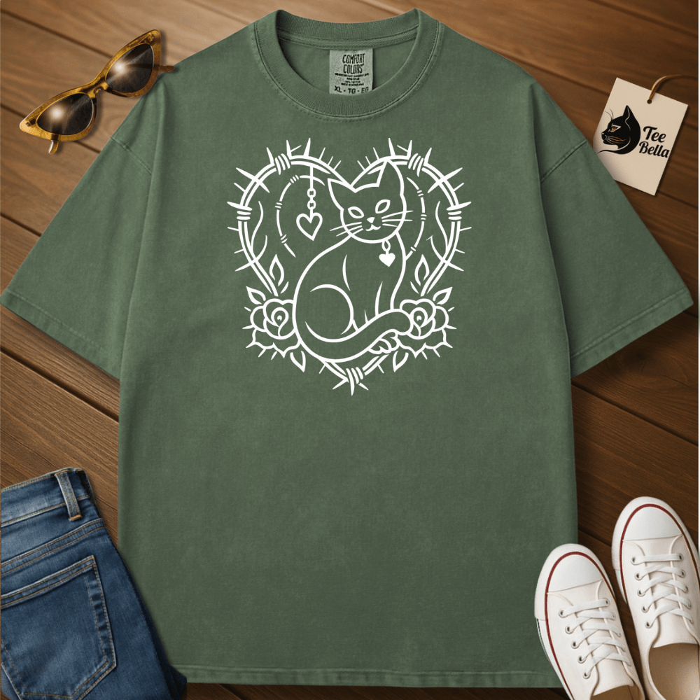 Cat Roses Tee