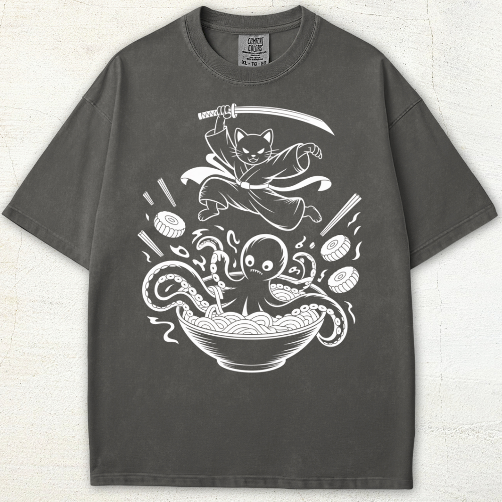 Neko vs Tako: Ramen Wars Tee