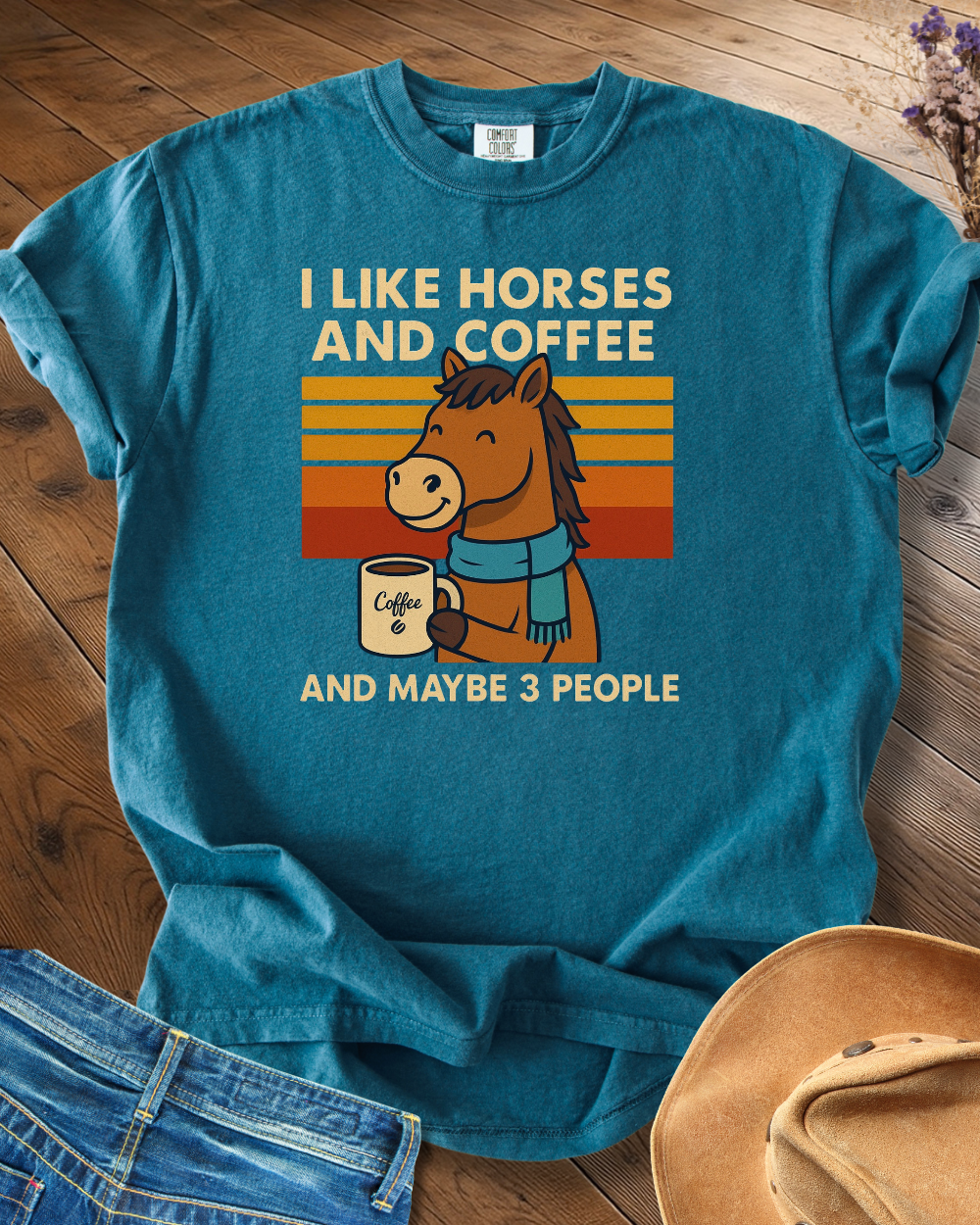 I Like Horse and Coffee T-shirt