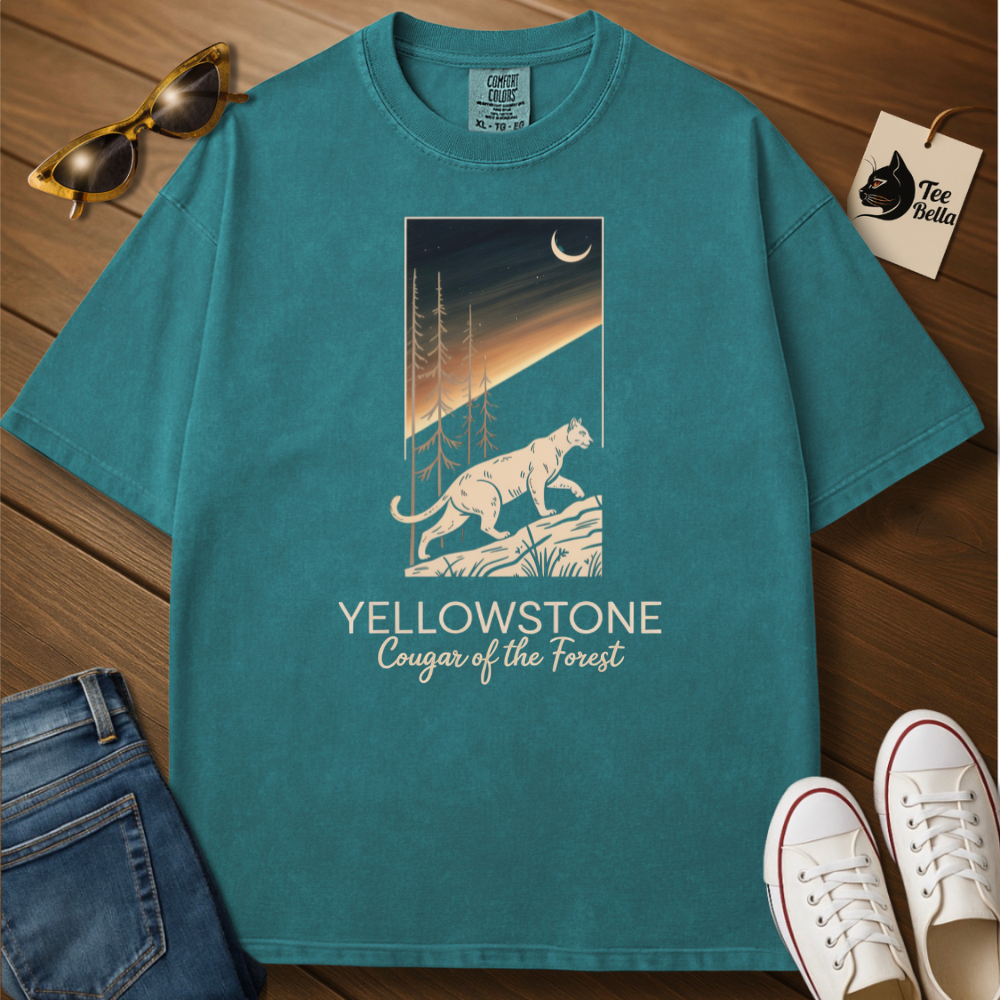 Cougar of the Forest, Yellowstone Tee