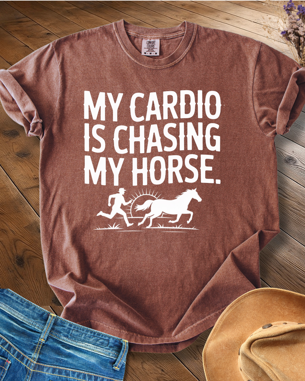 My Cardio Is Chasing Horses T-shirt