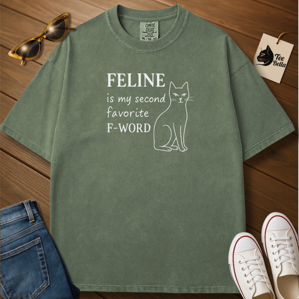 Feline My Favorite Word Tee