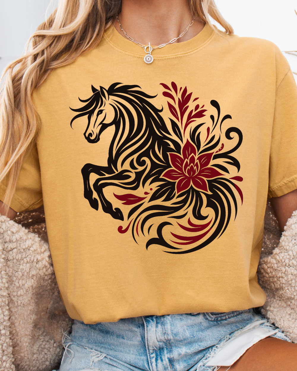 Wild Petal Horse Tee