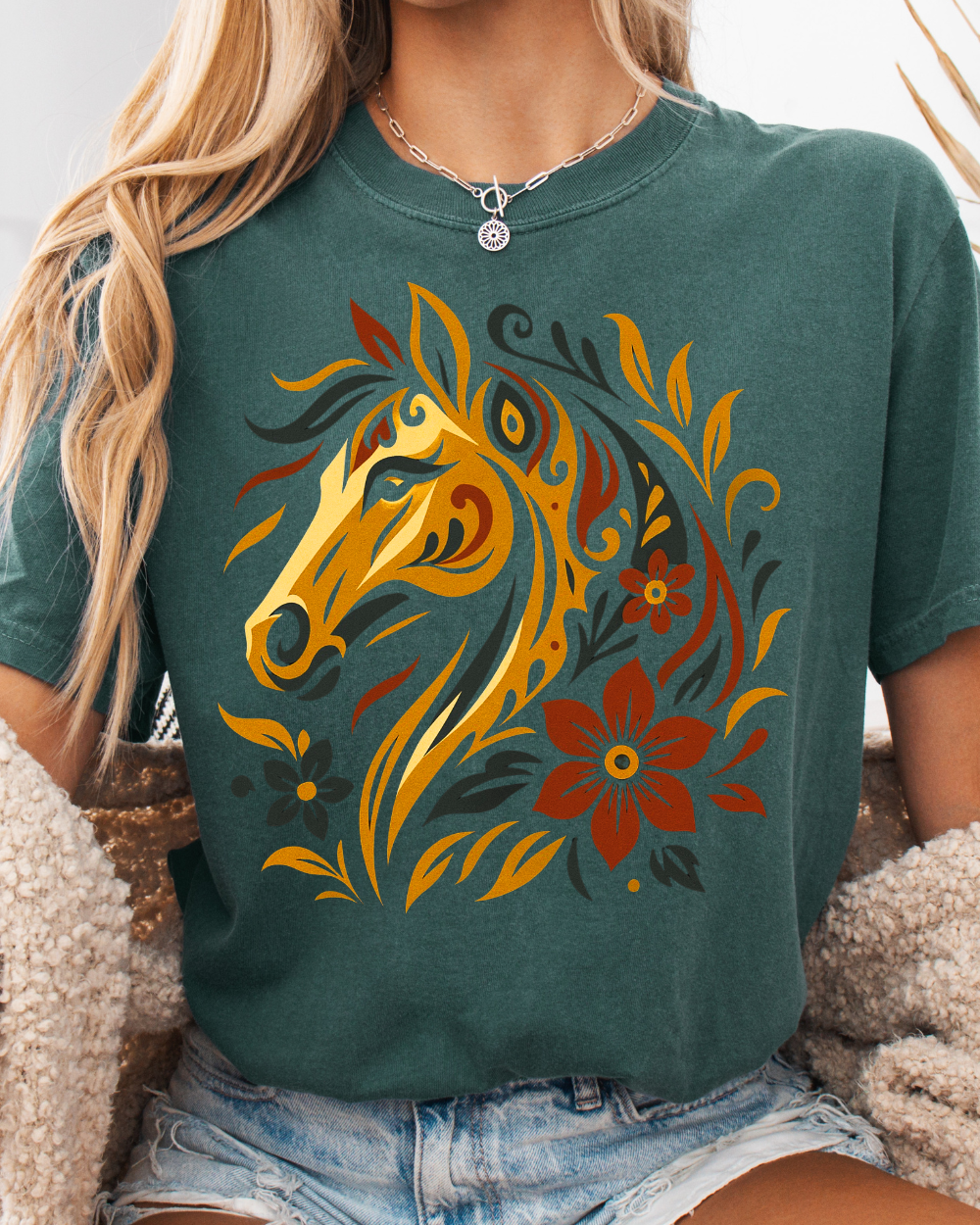 Blossoms & Bridle Tee