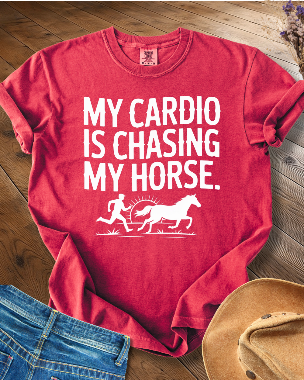 My Cardio Is Chasing Horses T-shirt