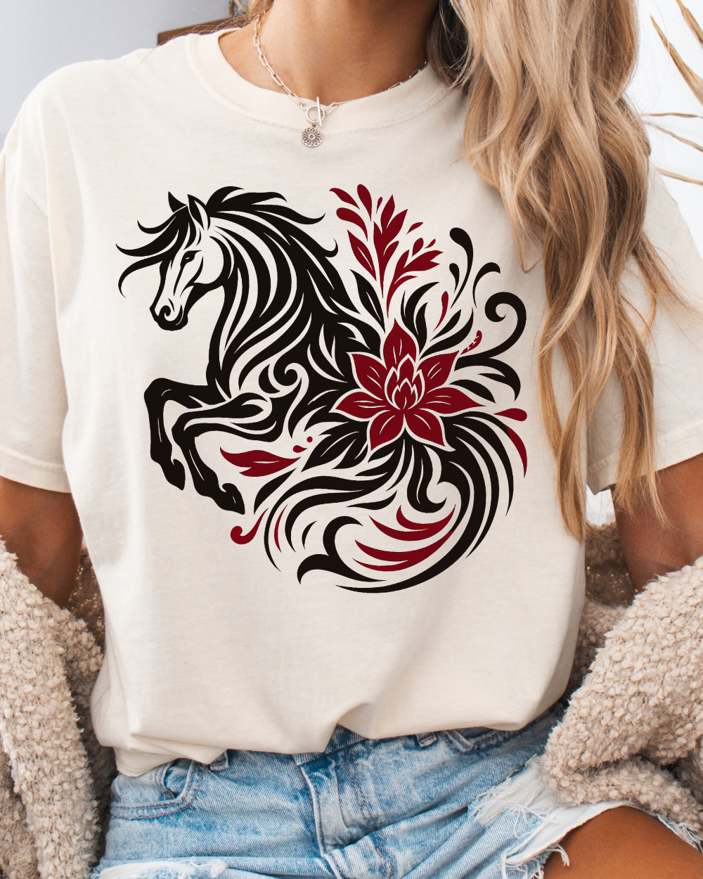Wild Petal Horse Tee