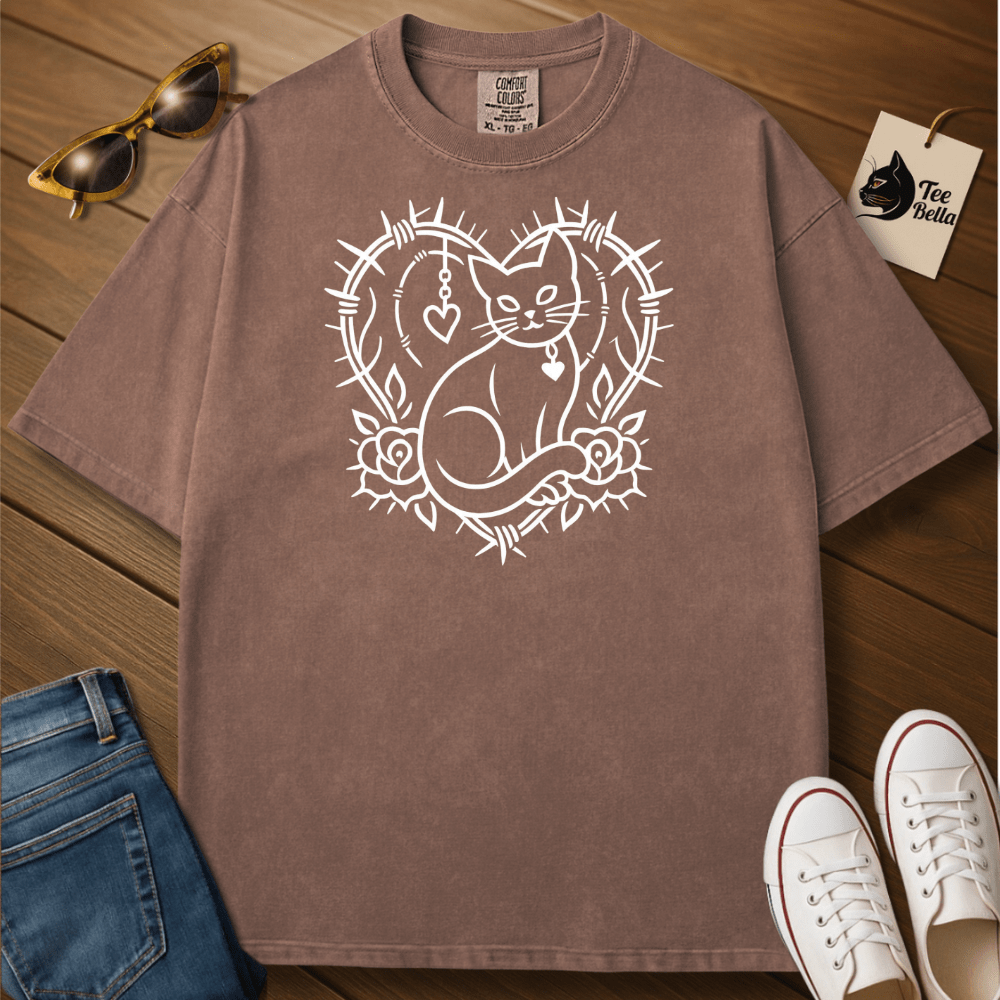 Cat Roses Tee