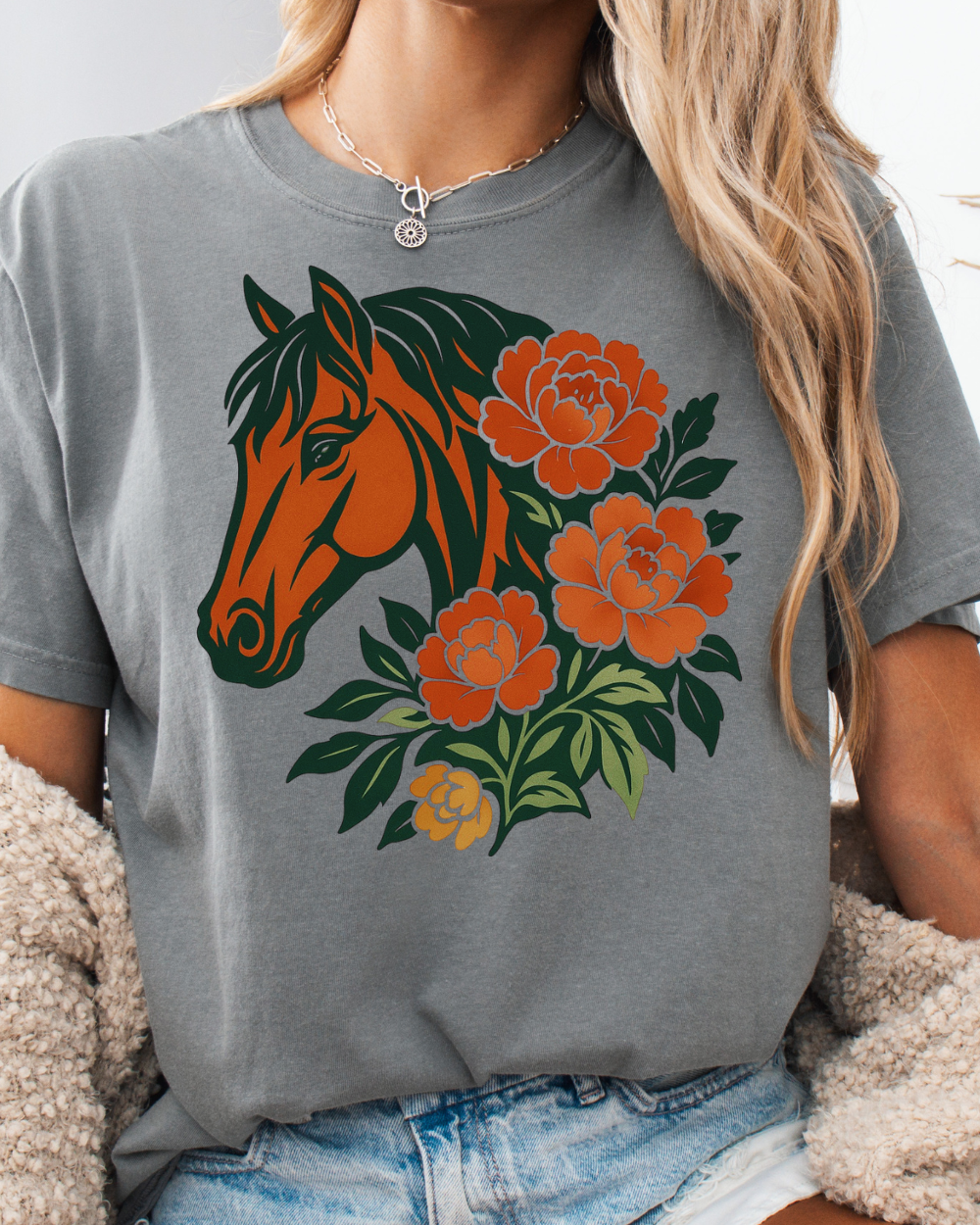 The Floral Mustang Tee