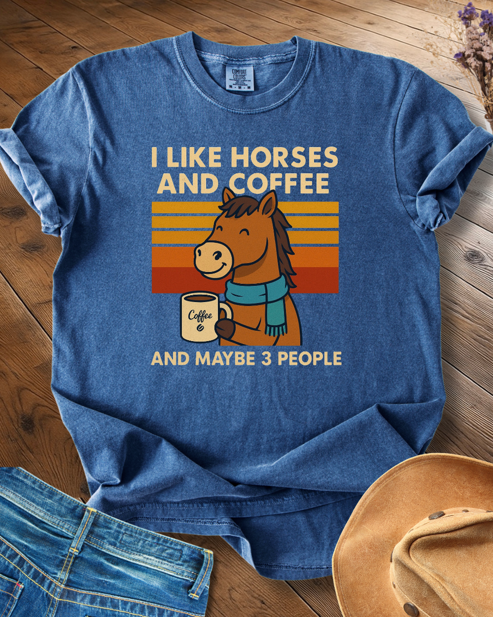 I Like Horse and Coffee T-shirt