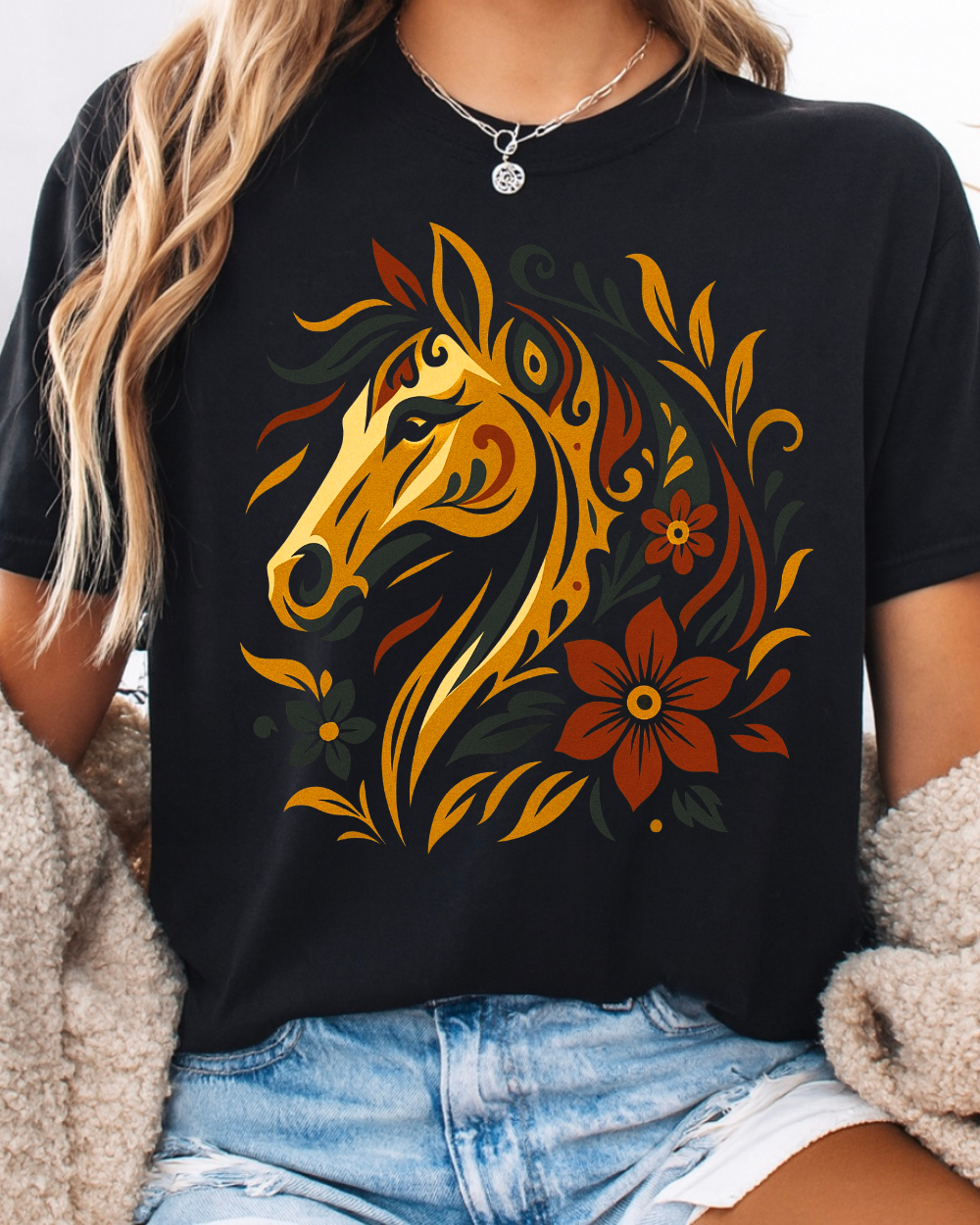 Blossoms & Bridle Tee
