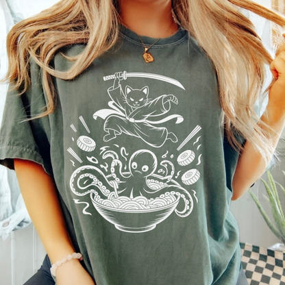Neko vs Tako: Ramen Wars Tee
