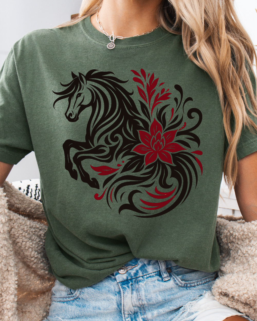 Wild Petal Horse Tee