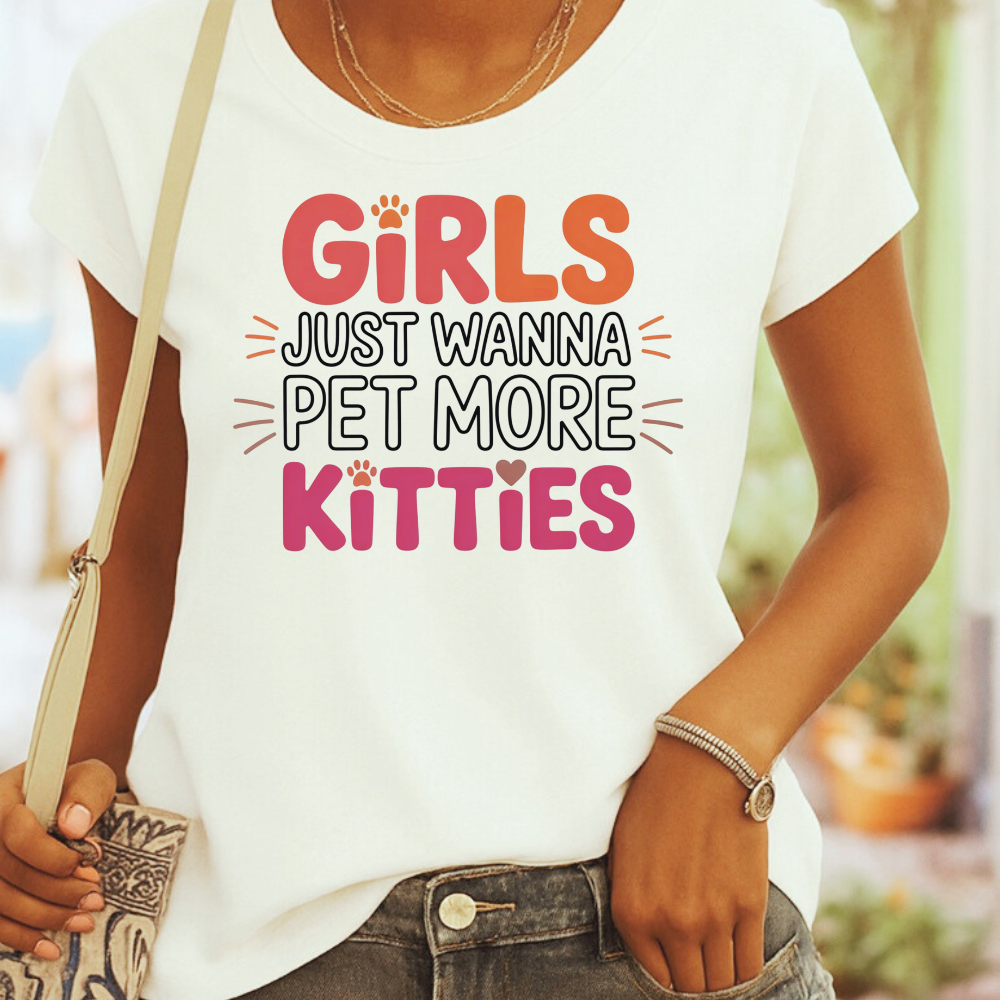 Girls Pet Kitties Tee